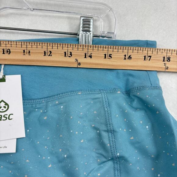Tasc Recess Running Shorts Womens Size XL Lake Blue Speck Lined Stretch - Picture 8 of 11